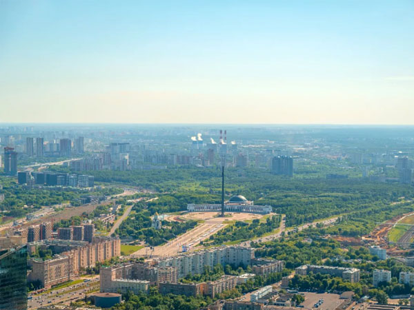 Москва-Сити - панорама 360 на 89 этаже